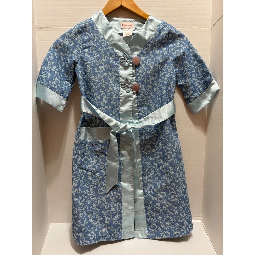 RETIRED American Girl Rebecca Rubin Girls XS Blue Robe Historical